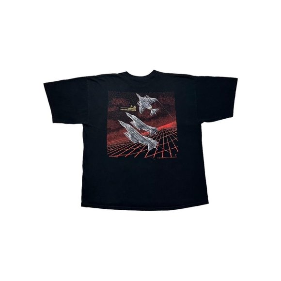 Y2K F4 Jet Double Sided T-Shirt - Picture 2 of 4